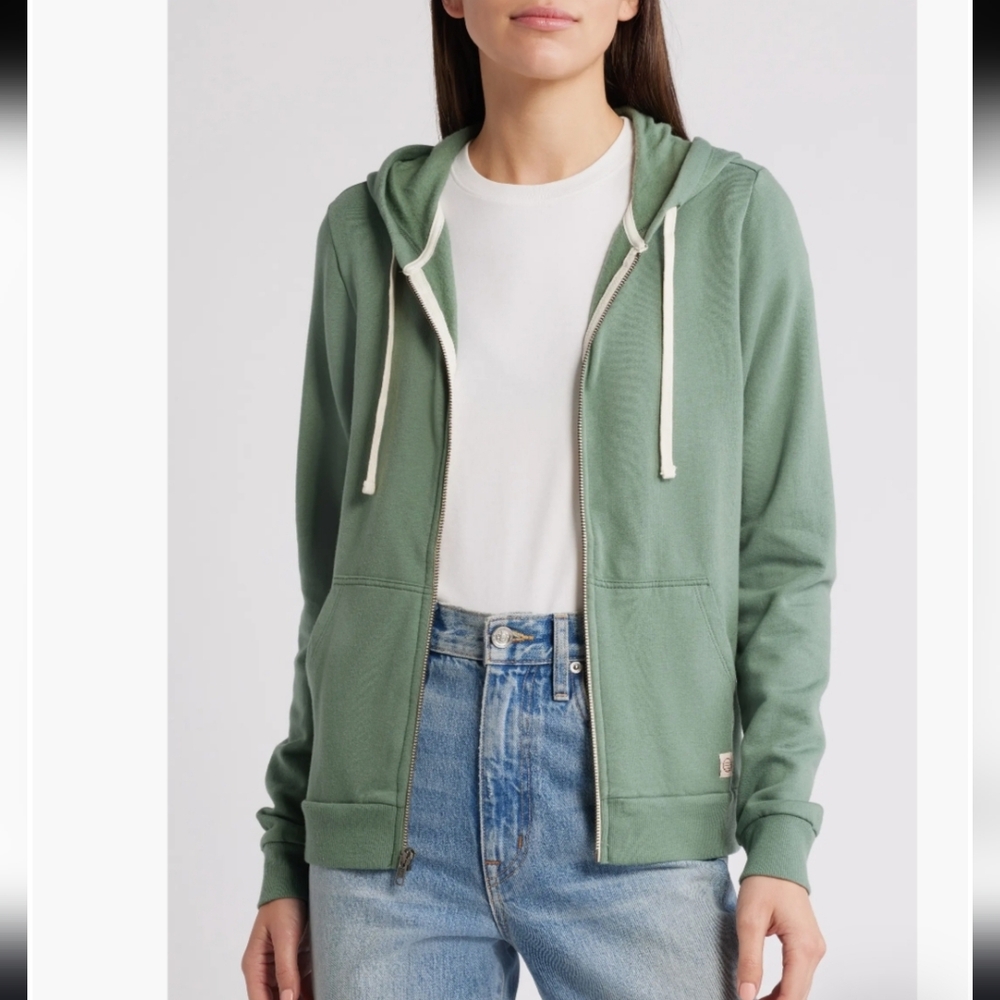 Marine Layer Green Zip-Up Hoodie - Picture 4 of 12